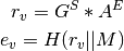 r_v = G^S * A^E

e_v = H(r_v || M)